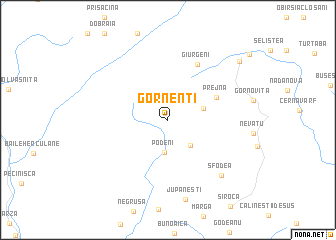 map of Gornenţi