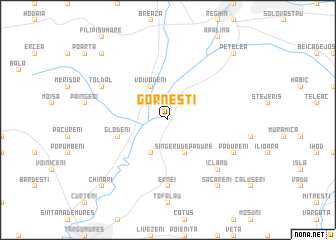 map of Gorneşti