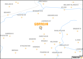 map of Gorneva