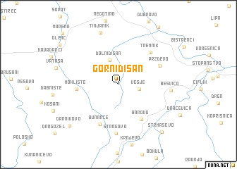 map of Gorni Disan