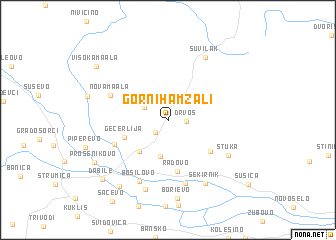 map of Gorni Hamzali