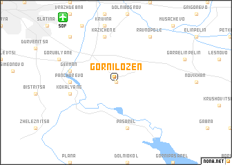 map of Gorni Lozen