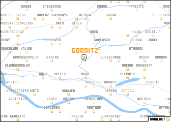 map of Görnitz