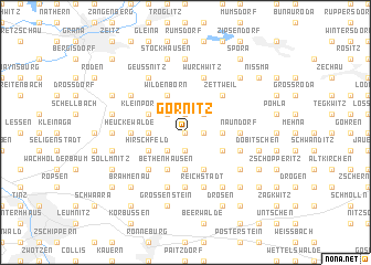 map of Görnitz