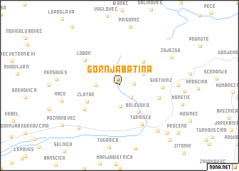 map of Gornja Batina