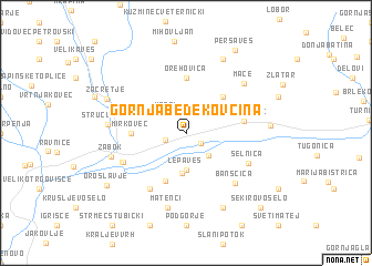 map of Gornja Bedekovčina