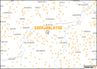 map of Gornja Blatna