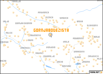 map of Gornja Bodežišta