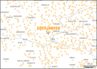 map of Gornja Brda