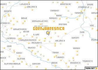 map of Gornja Bresnica