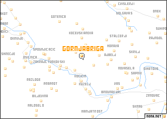 map of Gornja Briga