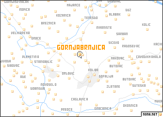 map of Gornja Brnjica