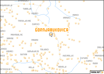 map of Gornja Bukovica