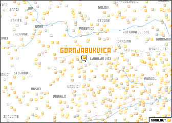 map of Gornja Bukvica