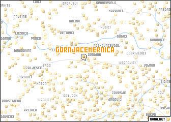 map of Gornja Čemernica
