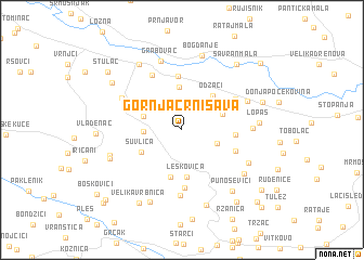 map of Gornja Crnišava