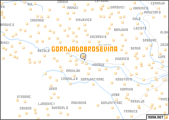 map of Gornja Dobroševina
