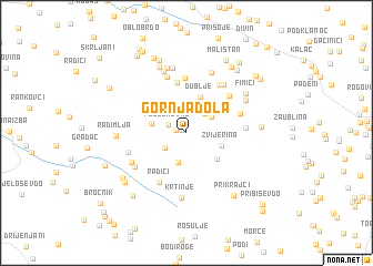 map of Gornja Dola