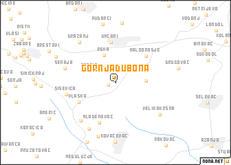 map of Gornja Dubona