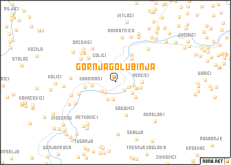 map of Gornja Golubinja