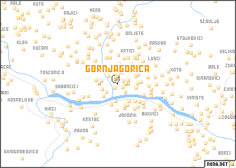 map of Gornja Gorica