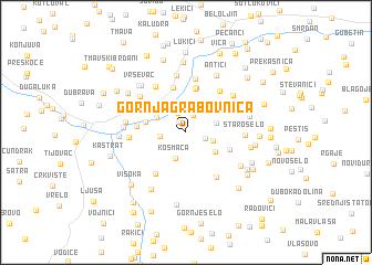 map of Gornja Grabovnica