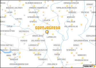 map of Gornja Greda