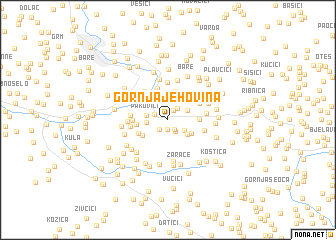 map of Gornja Jehovina