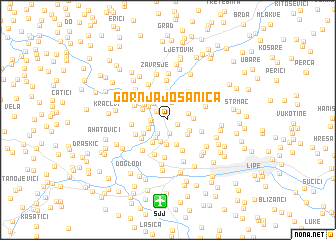 map of Gornja Jošanica