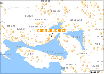 map of Gornja Jošica