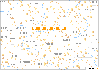 map of Gornja Jurkovica