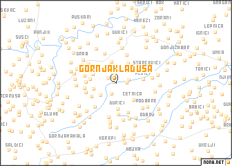 map of Gornja Kladuša