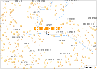 map of Gornja Komora