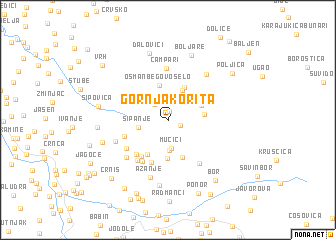 map of Gornja Korita