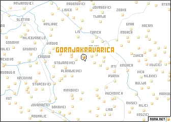 map of Gornja Kravarica