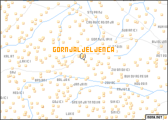 map of Gornja Ljeljenča