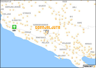 map of Gornja Ljuta