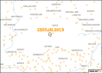 map of Gornja Lovča