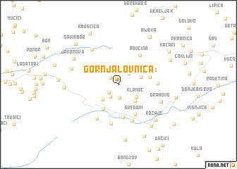 map of Gornja Lovnica