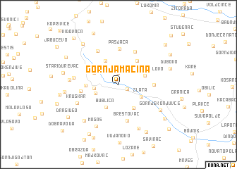 map of Gornja Mačina