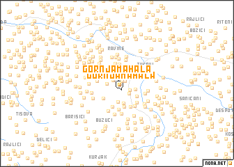 map of Gornja Mahala