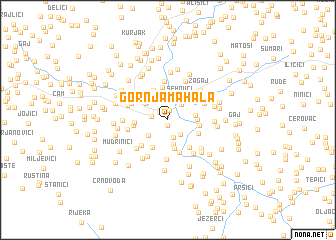 map of Gornja Mahala