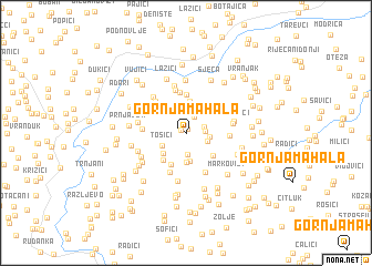 map of Gornja Mahala