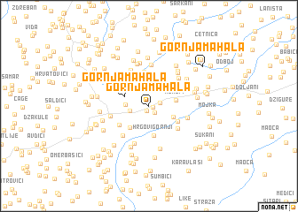 map of Gornja Mahala