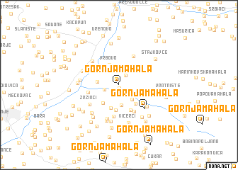 map of Gornja Mahala