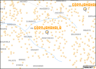 map of Gornja Mahala