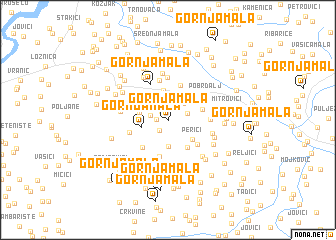 map of Gornja Mala