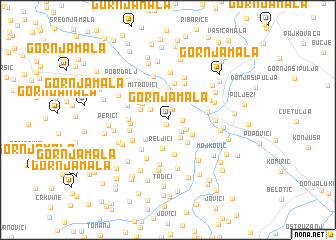 map of Gornja Mala