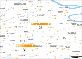 map of Gornja Mala