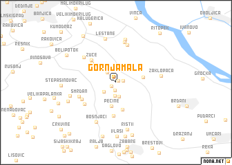 map of Gornja Mala